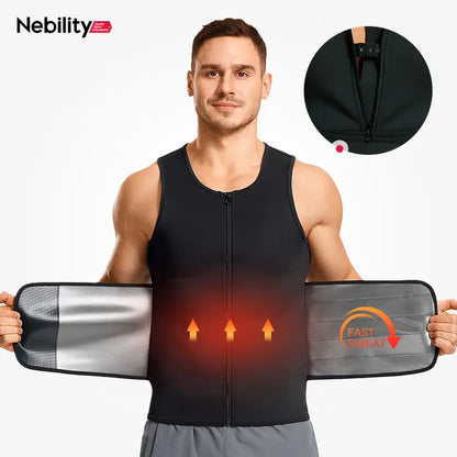 Sauna Sports Vest Suit Top