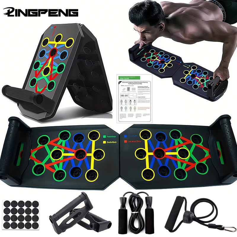 Foldable Push-Up Board Set for Full-Body Workout